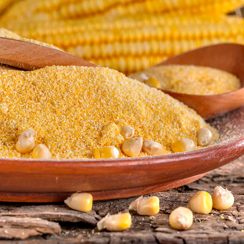 Polenta auf einem Teller