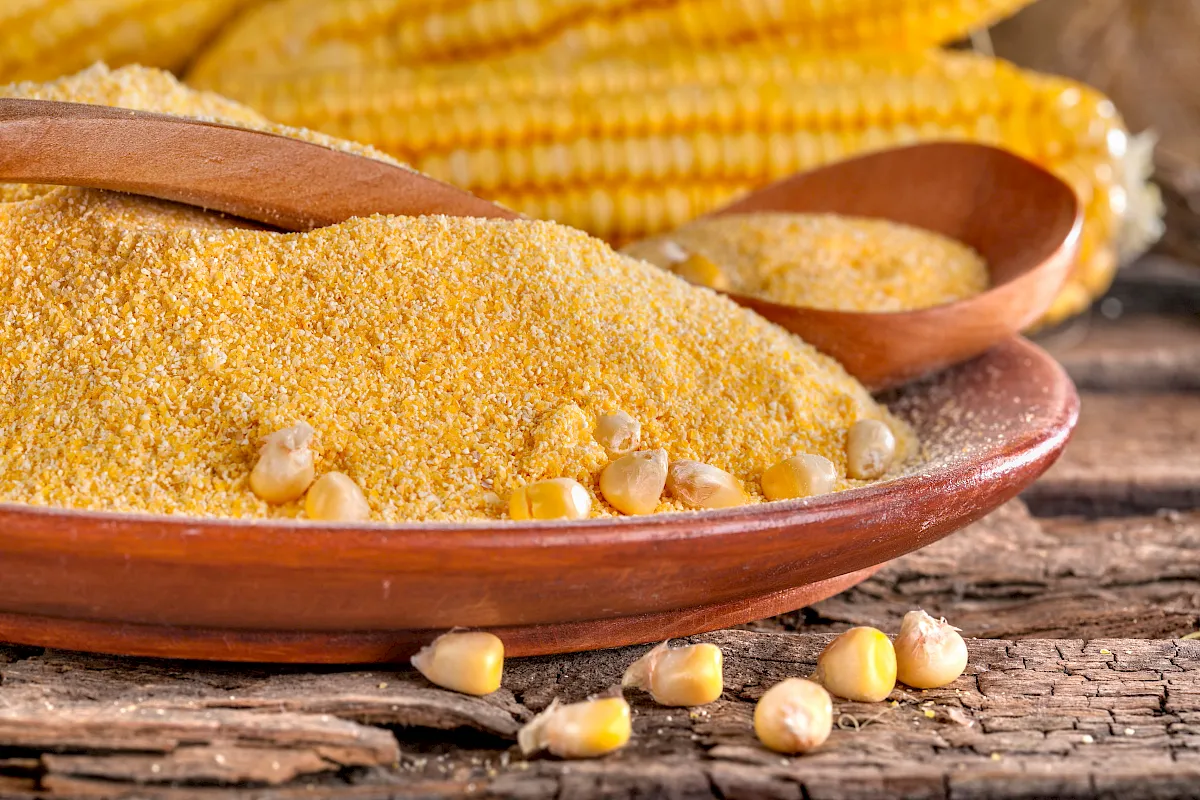 Polenta auf einem Teller