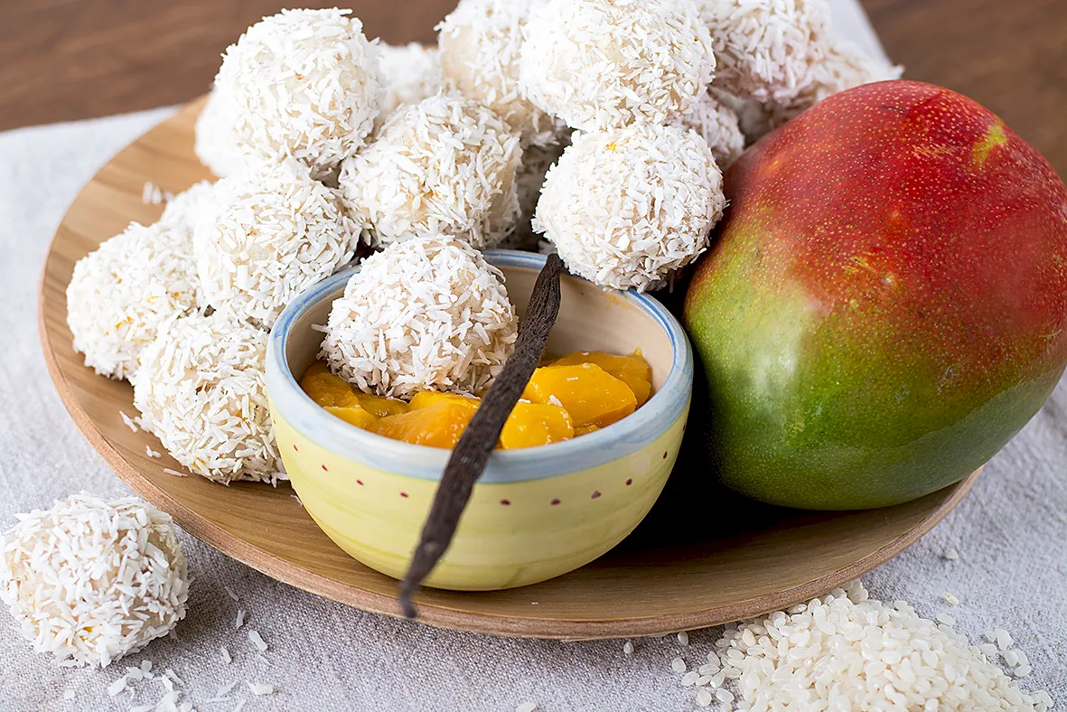 Milchreisb&auml;llchen mit Mango