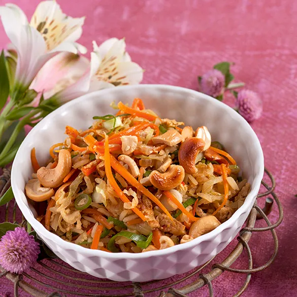 Khaow Pad mit Cashewkennen