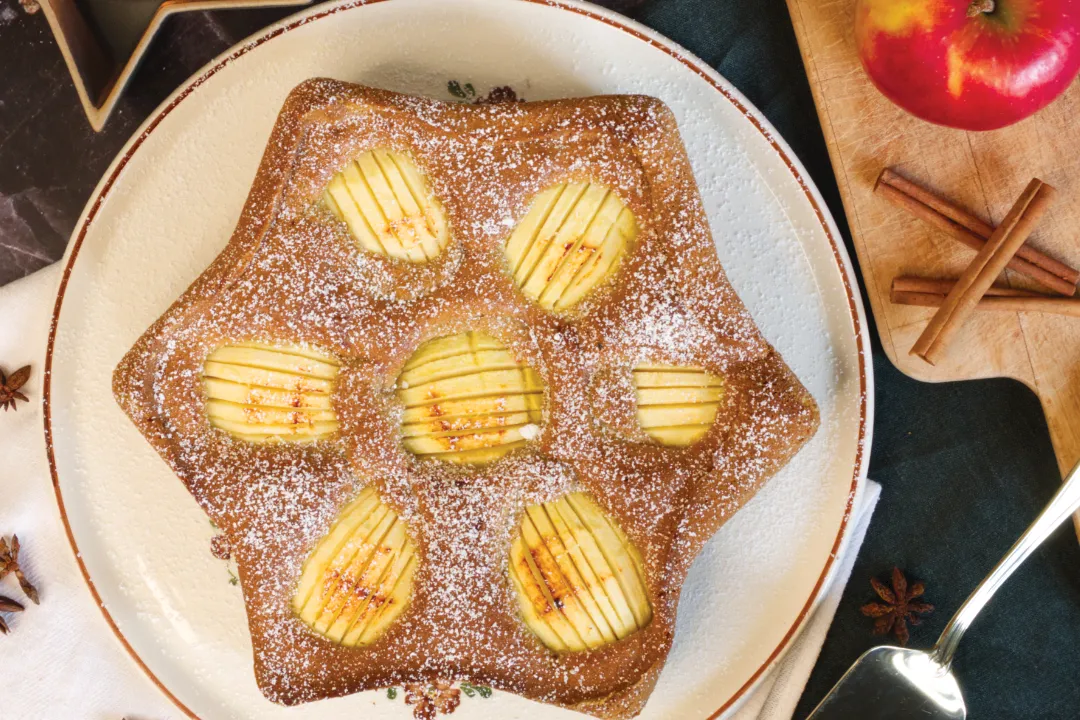Weihnachtskuchen Apfel Zimt Stern