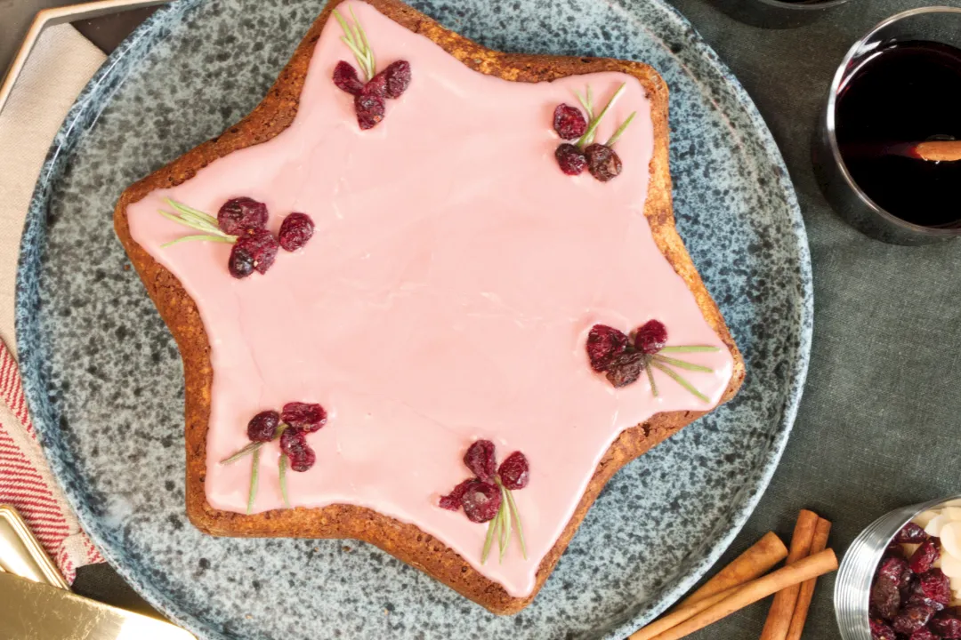 Weihnachtskuchen Glühweinstern