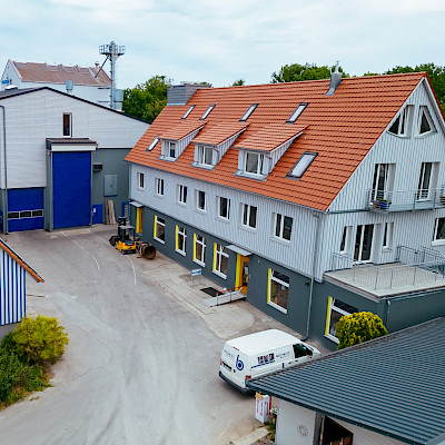 der Innenhof der Spielberger M&uuml;hle
