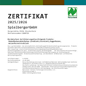 Naturland Zertifikat
