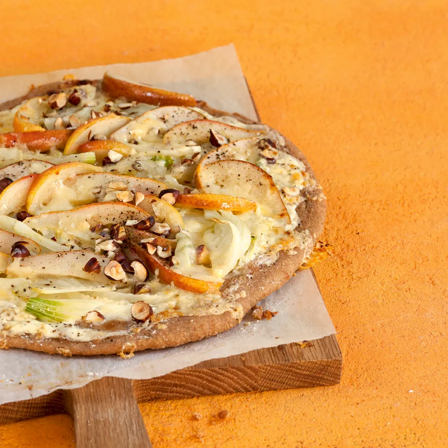 Fenchel-Birnen-Pizza
